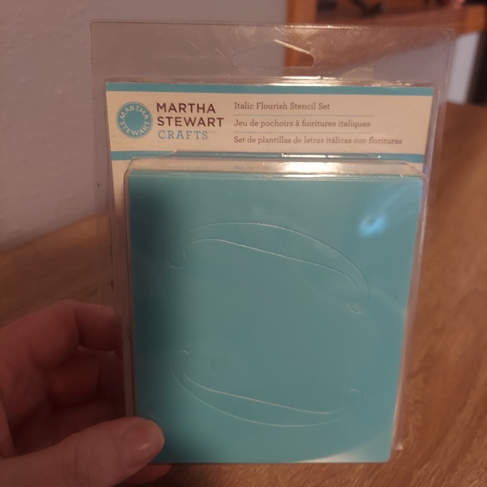 Martha Stewart Crafts Blue Stencil Set crafting supplies